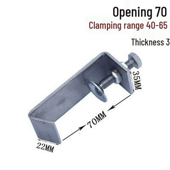 C304 Tiger Claw U-Shaped Stainless Steel Pipe Clamp
