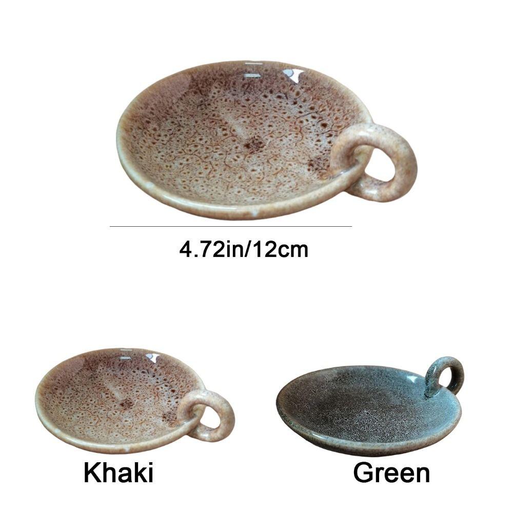 Round Ceramic Candle Plate Retro Style Candle Holder Creative Candlelight Stand  Anniversary