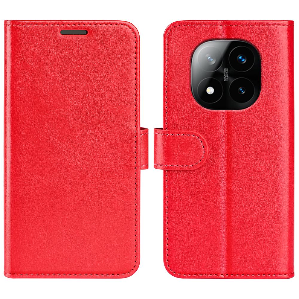 For Xiaomi Redmi Note 14 Pro+ 5G Wallet Case Crazy Horse Texture Stand Leather Phone Cover