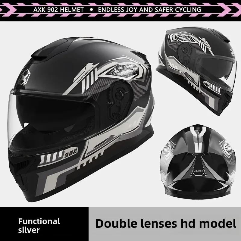 Unisex Motorcycle Helmet Winter Anti-Fog Warm Full Cover Helmet For Men And Women Electric Car Cycle Motorcycle Equipment Access