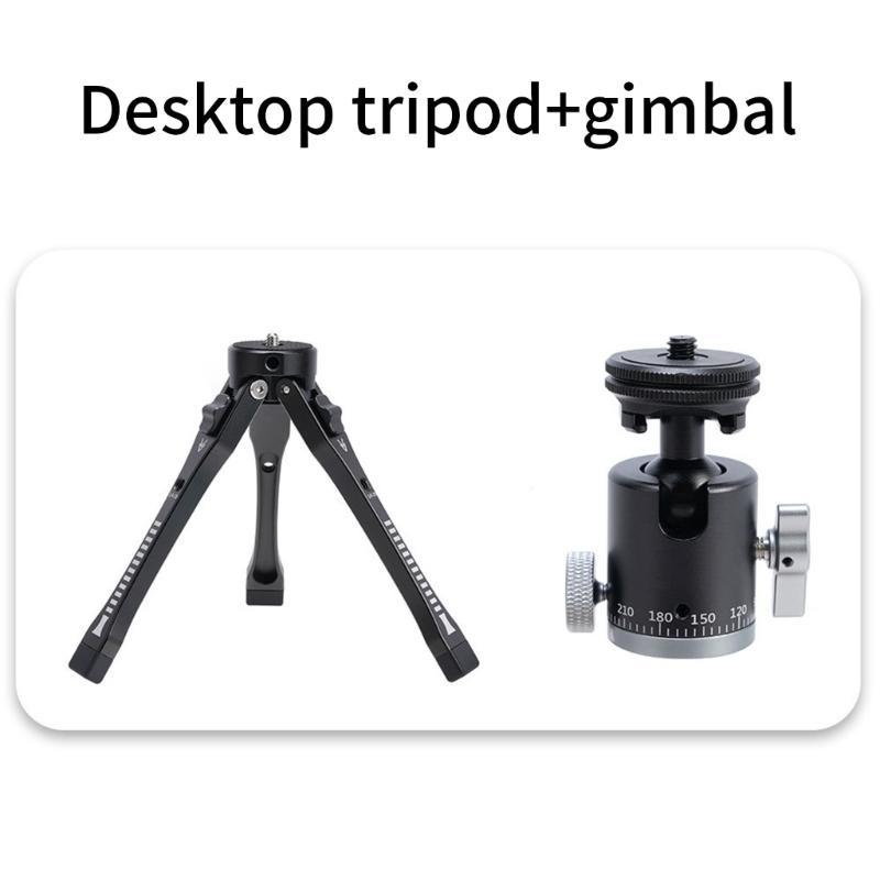 Tischstativ für Kamera und Telefon Handyhalterung Action-Kamera-Adapter Stabiler Griff Tragbares Tischstativ Desktop-Halterung