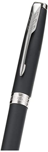 PARKER Sonnet Matte Black CT Ballpoint Pen, Medium Nib, Oil-Based, Gift Boxed, Officially Imported, Product Number 1950881