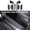 AB Pillar Threshold Strip for Tesla Model Y Juniper 2025 Front Rear Door Threshold Anti-kick Pad Protector Interior Accessories