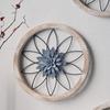 3 Pcs Farmhouse Wall Decor Wooden Rustic Flower Decoration Wall Art Ornament for Living Room Bedroom Dining Room