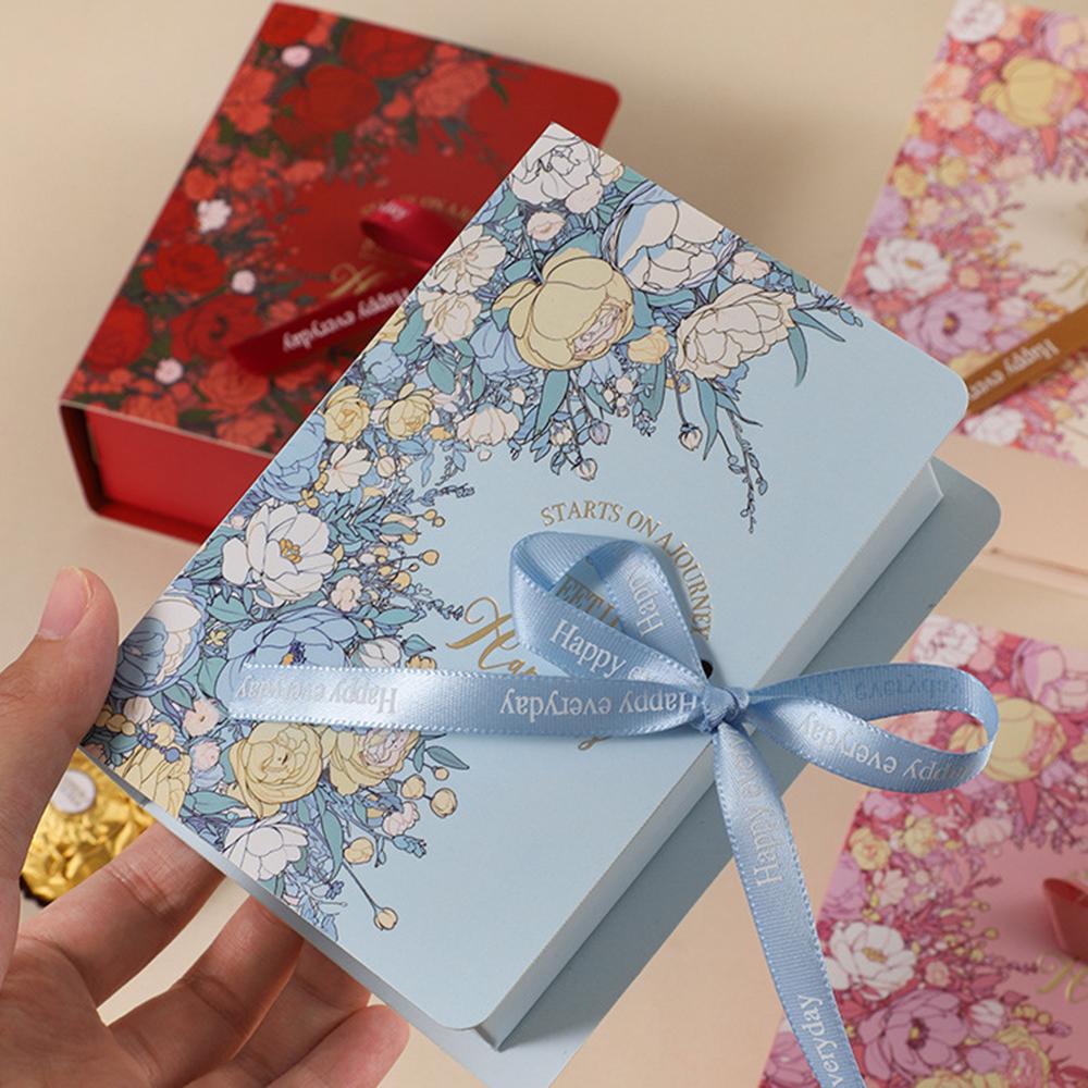 Creative Simple Book Shape Gift Box DIY Valentine's Day Wedding Party Birthday Banquet Baby Shower Candy Chocolate Package Decor