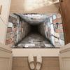 3D Flat Optical Illusion Doormat Non-slip Bedroom Door Rug Creativity Bathroom Carpet  Home Decor