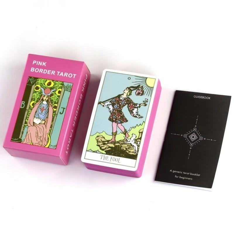 78Pcs Longest Dream Tarot Card Set Divination Tool With Detailed Guidebook Colorful Frame Fortune Telling Cards