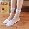 5 Pairs Ladies Ultrathin Lace Silk Socks Transparent Crytal Stretch Women Soft Elastic Breathable Socks