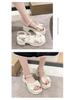 Women's 2025 Summer Fairy Style Platform Sandals with Bow and Pearls