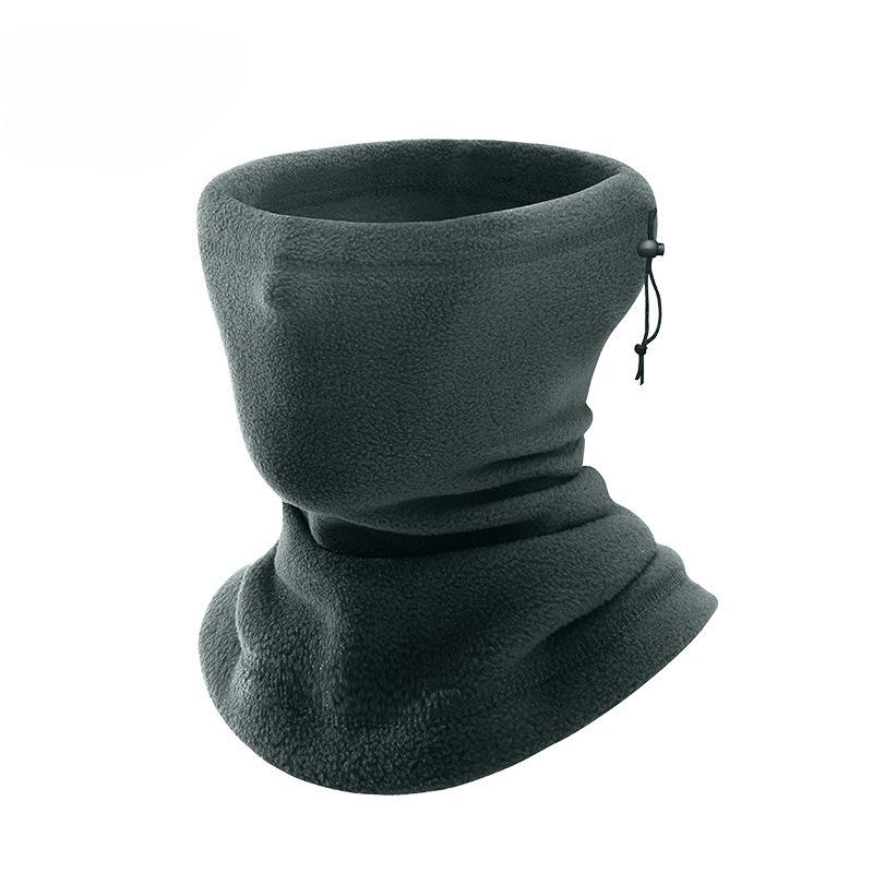 Outdoor Warm Scarf Fleece Ski Mask Fleece Riding Windproof Hat Drawstring Thickened Scarf Cover Autumn and Winter