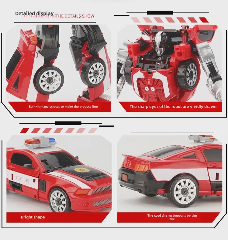 Kaiyu Alloy Transforming Fire Truck & Helicopter Toy