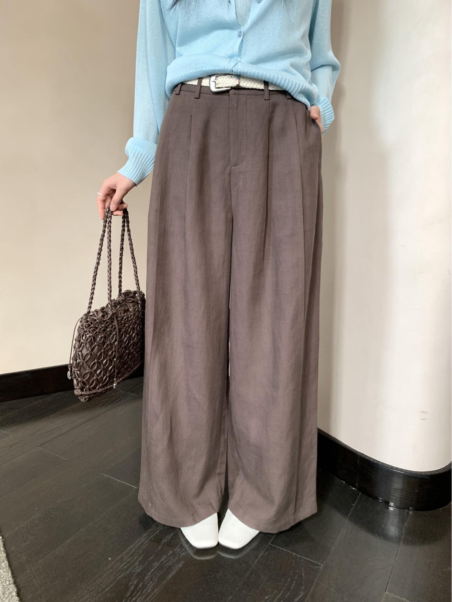 Mmc Dition Women s Linen Casual Spring Wide-Leg Pants L