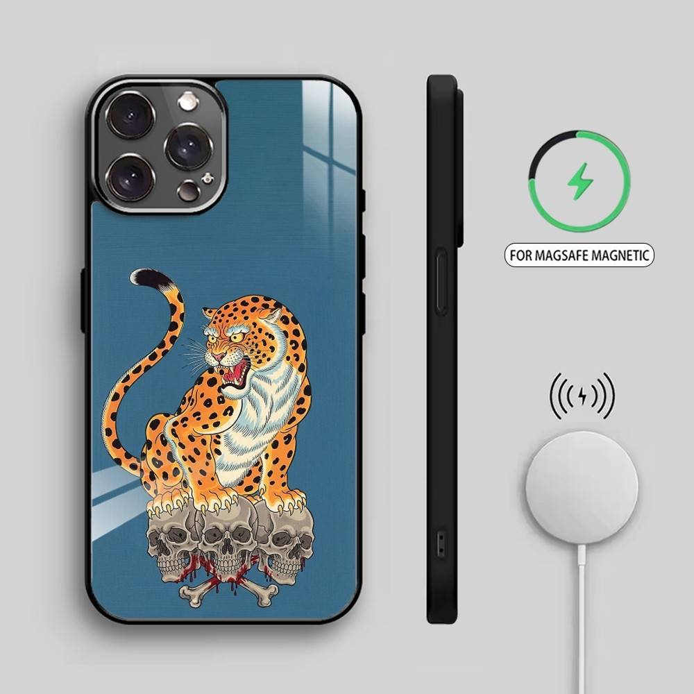 Neo Ukiyo-e Myth Creature    Phone Case For iPhone17,16,15,14,13,12,11 Plus,Pro Max Magnetic For Magsafe Wireless Charging