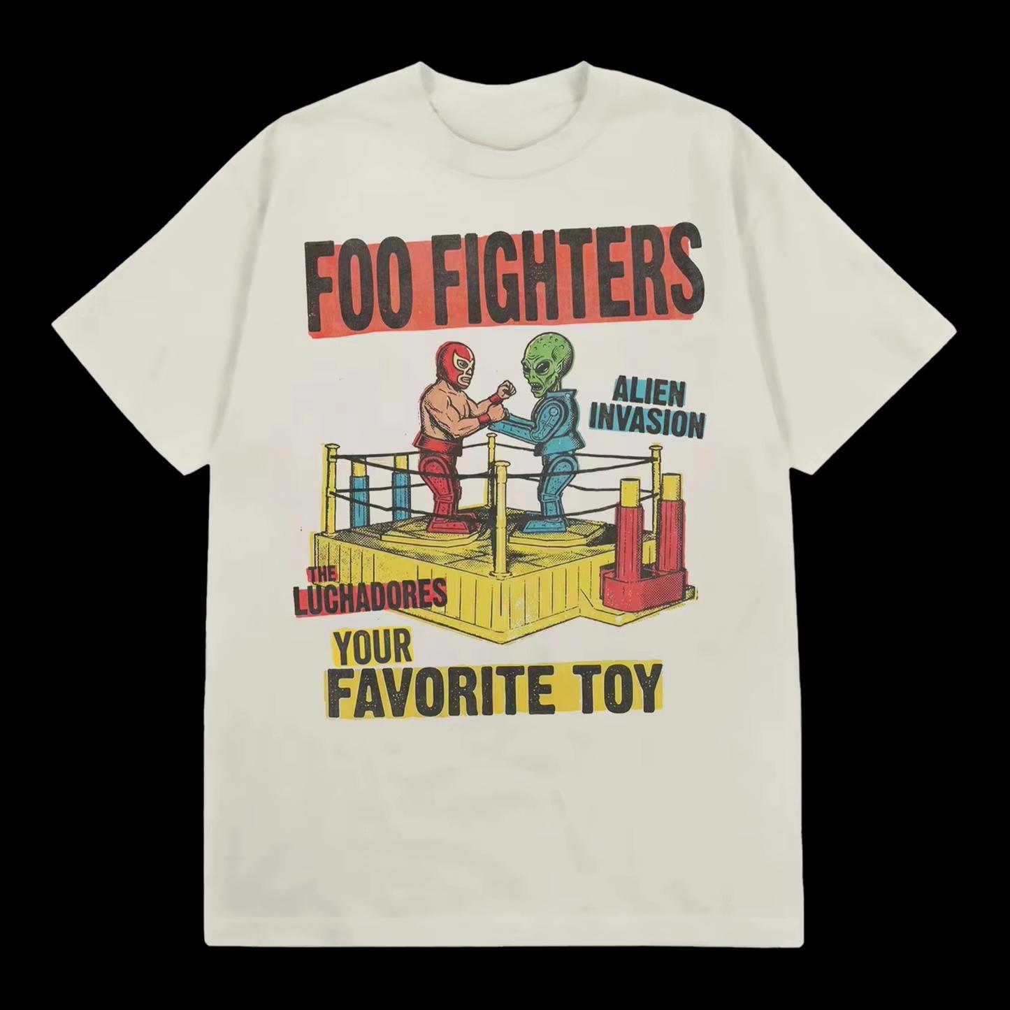 Foo Fighters 2026 Neues Album Dein Lieblingsspielzeug Baumwolle Unisex T-Shirt Sommer Mode Rock Y2k Gothic Baumwolle Oversize T-Shirts S