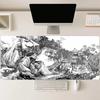 Ink Wash Landscape Painting Mouse Pad Gaming Mouse Mat Desk Mat Laptop Accessories Carpet Playmat Mousepad Xxl Keyboard Long Pad