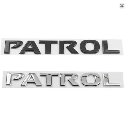 Samochód ABS Tylny Bagażnik Litery Słowa Logo Odznaka Emblemat Naklejki Dla Nissan Patrol Y60 Y61 Y62 Y63 Y64 Akcesoria Stylizacyjne