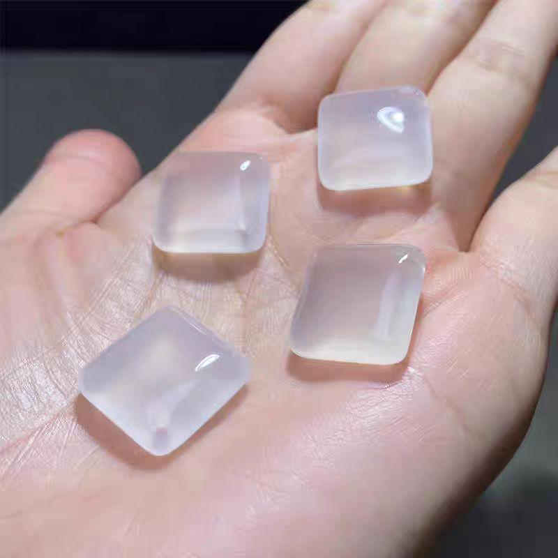 White Chalcedony Cat Pendant and Jade Bracelet Set