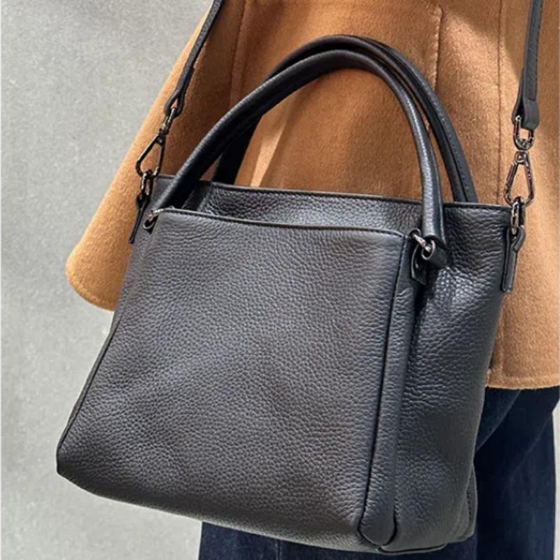 Genuine Leather Handbags for Women Shoulder Bag Ladies Crossbody Bags Designer Tote