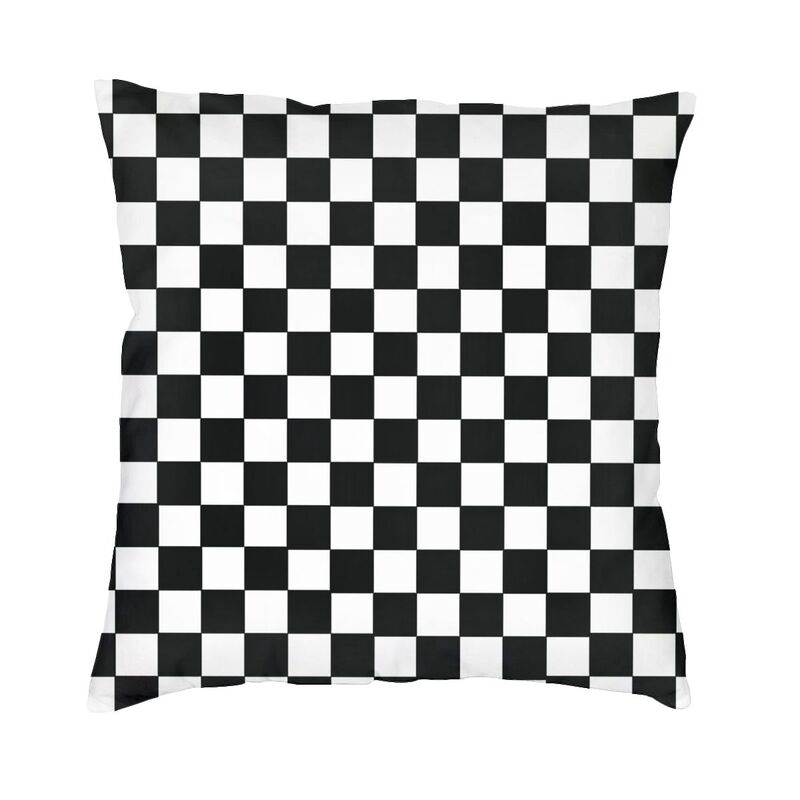 

Chess Pillow Case xcm for Sofa Chessboard Game Luxury Cushion Cover Soft Pillowcase 30cmx30cm