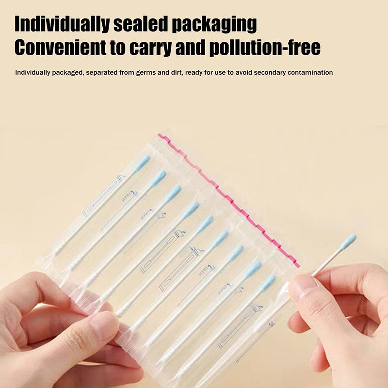 50/100 Pcs Sticky Ear Pick Adhesive Cotton Swab Ear Cleaning Reusable Sticky Ear Sticks Sticky Cotton Swab Ear Cleaning Tool