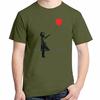 Girl With Balloon Heart Funny Graphic T Shirts Fashion Tees Tops Summer Cotton New Shirts And Tshirts Unisex Print T Shirt