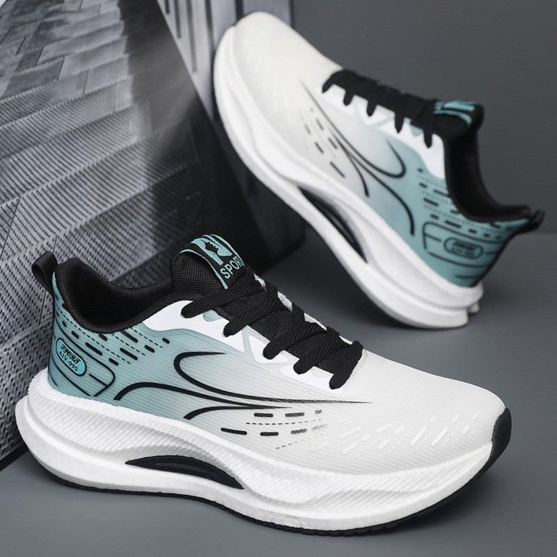 Sneakers spring new youth daily outdoor running shoes fashion trend lace-up breathable men's shoes