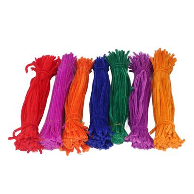 700pcs Chenille Stems Flexible Bendable DIY Educational Plush Pipe Cleaners Craft Supplies for Handworked Course Art