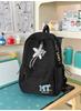 Schoolbag School Bag Junior High School Student College Student High School Student Backpack Simple Versatile Large Capacity Campus Letter Embroidered