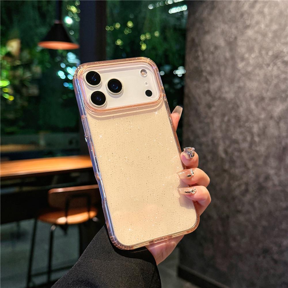 Glitter Transparent Acrylic Phone Case for iPhone 17 Pro/Pro Max