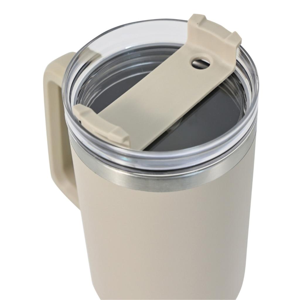 STALOWY KUBEK TERMICZNY TERMOS 1100ml Z RĄCZKĄ I SŁOMKĄ KLAUSBERG KB-7944