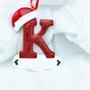 Beautifully Handpainted Crafted Resin Christmas Ornaments With 26 Alphabet Letters A To Z For Decor Stylish