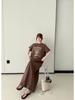 2026 Summer Fashion Women's Loose Short Sleeve Printed T-Shirt Dress - Over the Knee