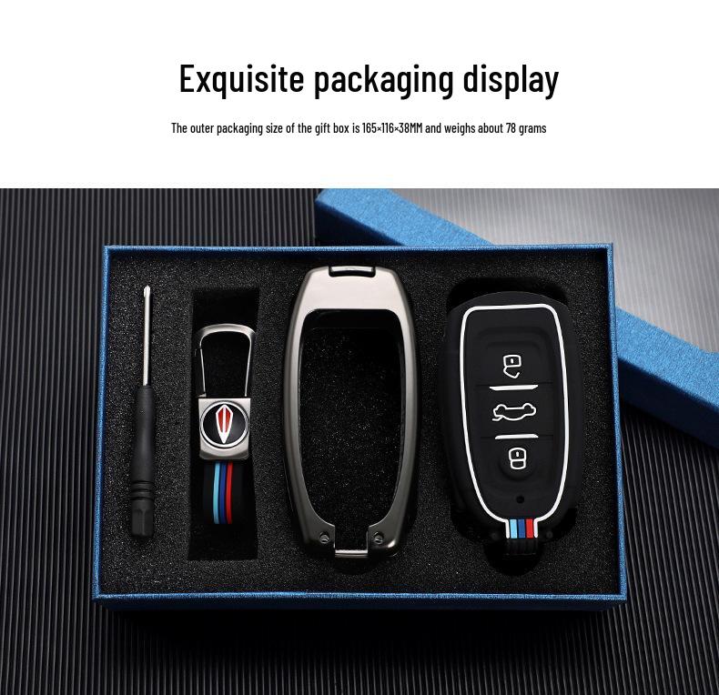Premium Hongqi H9 Key Case: Full Coverage Shell for H5, H7, and HS7 Models - Unisex Design