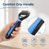 2027New Pet Pro Tool Grooming for Dogs & Cats, Undercoat Rake Dematting Comb for Long Hair Pets, Deshedding Brush for Loose Fur, Tangle Removal and