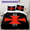 Vasco Football Club Printed Pattern Duvet Cover Set – Includes 1 Duvet Cover and 2 Matching Pillowcases Bedroom Decor Christmas Gifts