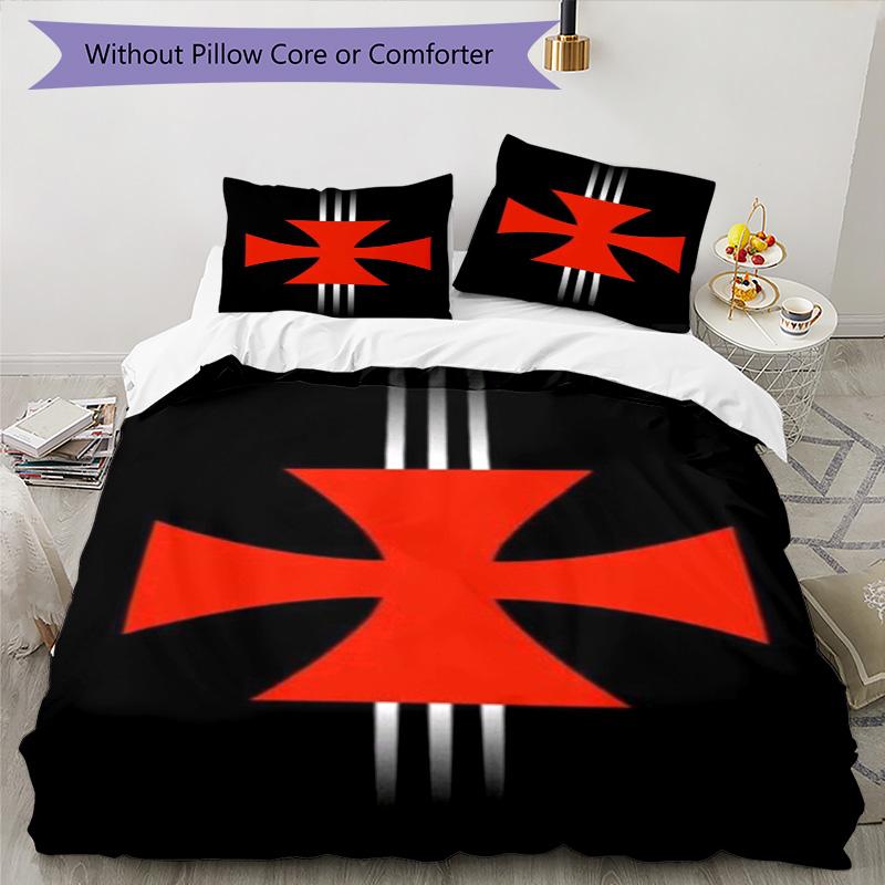 Vasco Football Club Printed Pattern Duvet Cover Set – Includes 1 Duvet Cover and 2 Matching Pillowcases Bedroom Decor Christmas Gifts
