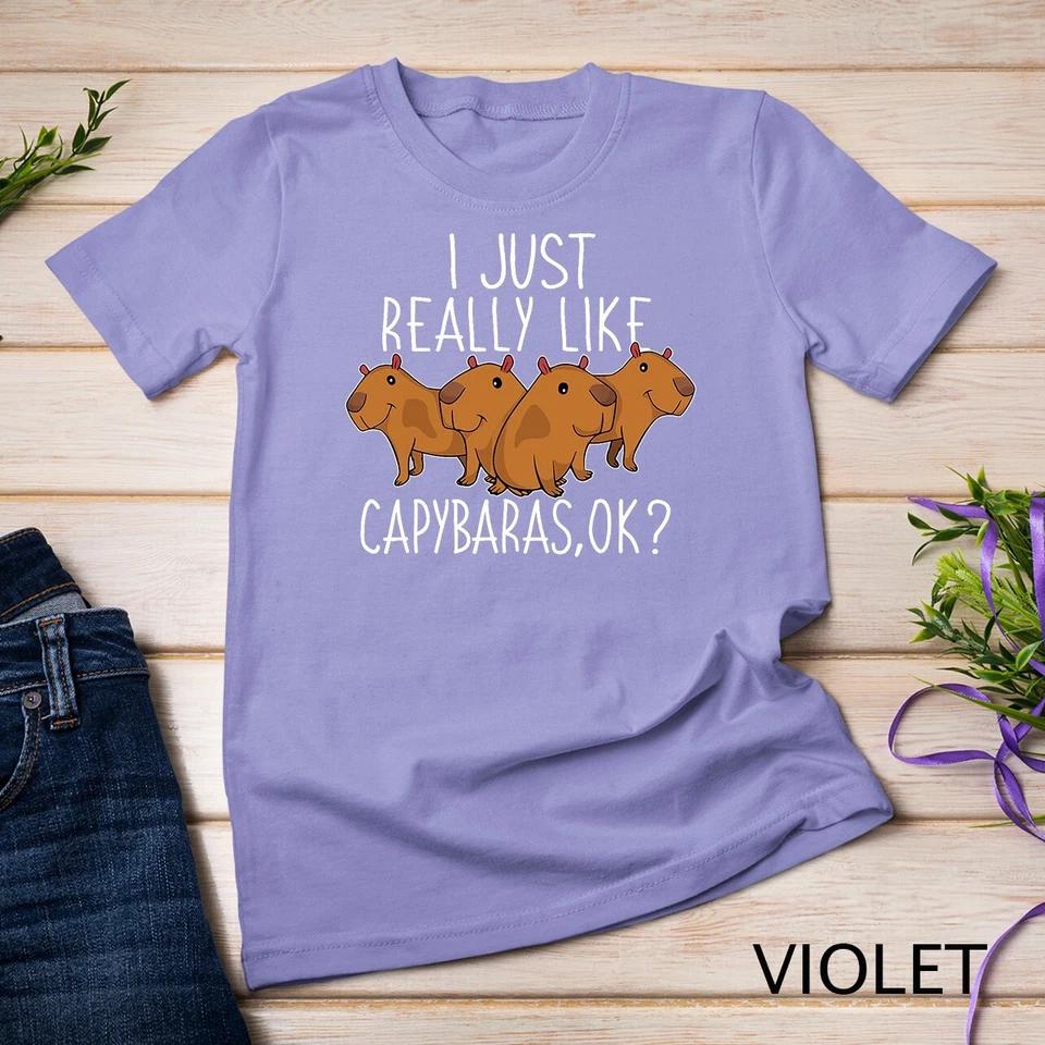 Capybara Lover Funny Kids Women Cute Capybara T-Shirt Unisex T-shirt 13 2XL