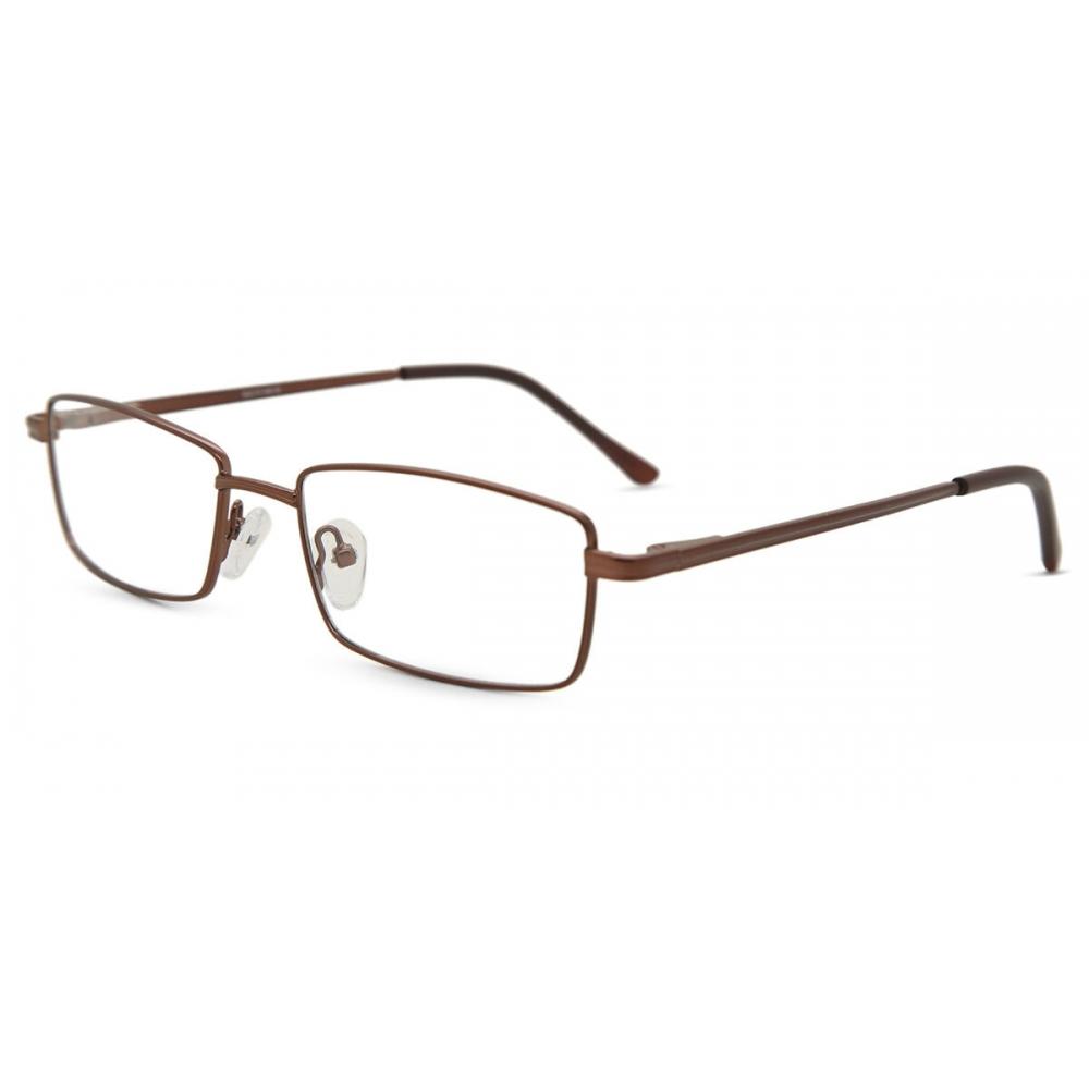 Full Rim Rectangle Brown Smartbuy Collection Leyton 510b Fashion Unisex Eyeglasses
