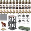 Ungiftiges Zweiter Weltkrieg Puppen Set Sammlung Militär Serie Waffen Sandsäcke Figuren Bauspielzeug Creeper Für Kinder Lernspielzeug
