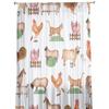 Country Style Farm Animal Cow Chicken Sheep Pig Sheer Curtains for Living Room Modern Bedroom Voile Tulle Curtain Window Drapes