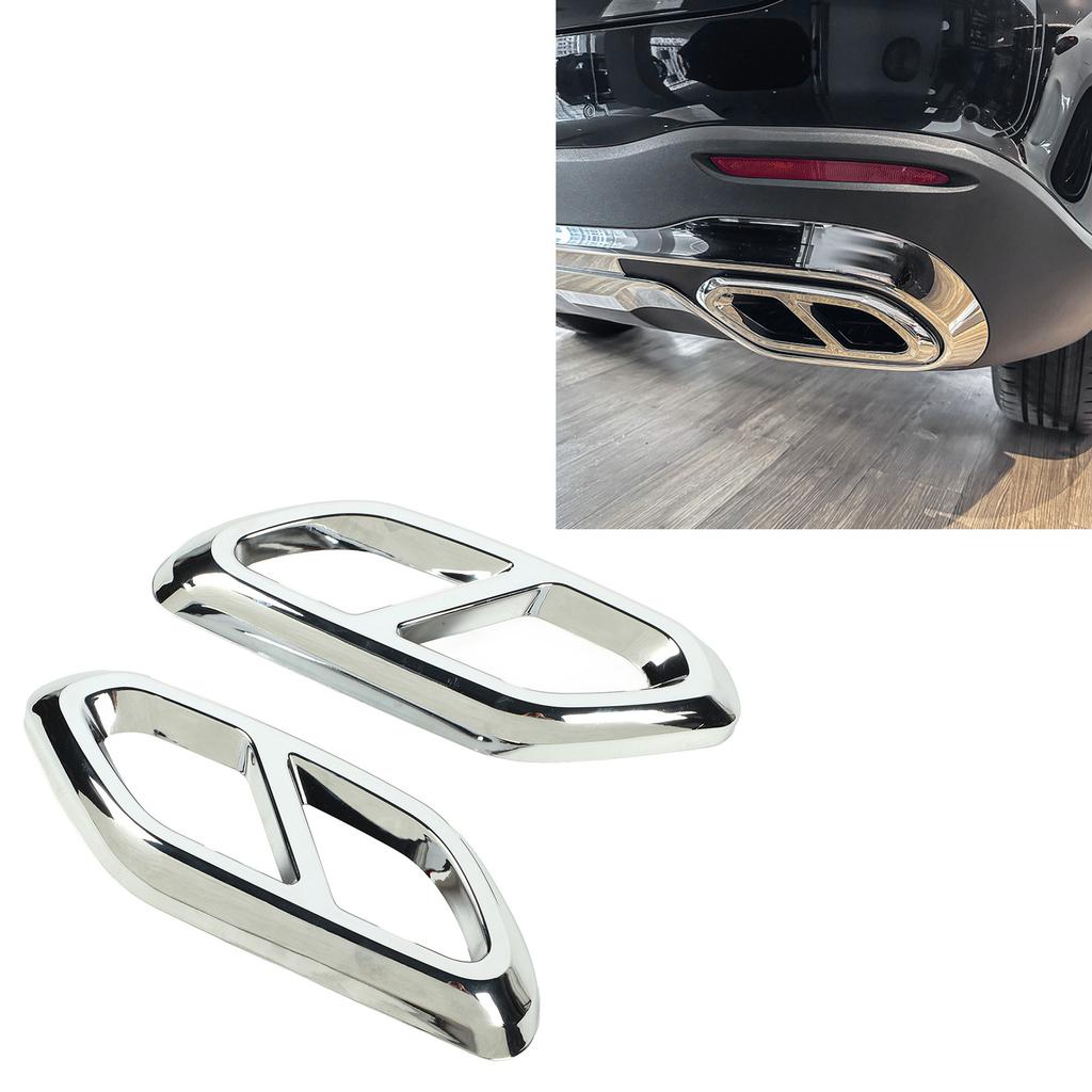 1Pair Exhaust Pipe Muffler Cover Decorative Strong   Car Exhaust Pipe Cover Replacement for   GLC‑Class X254   Line