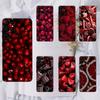 Red Cherry Pomegranate Raspberry Phone Case For Samsung Galaxy A20,A21s,A22,A31,A32,A52,A53,A72,73,A80,A91 Soft Black Cover