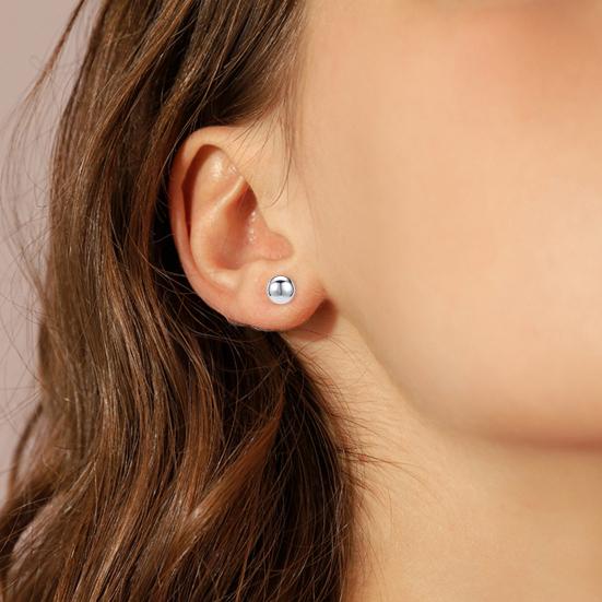 1 Pair Women Faux Pearl Earrings Daily Ear Studs Unisex Piercing Alloy Stud Earrings Commuting Party Prom Ear Jewelry