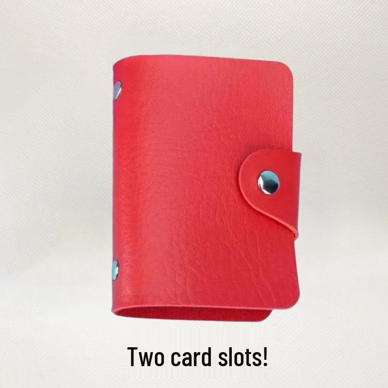 

2025 Genuine Cowhide Unisex Compact Anti-Magnetic Card Holder & Document Sleeve