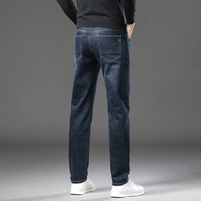 Hellblaue Loose Straight Jeans für Herren – Trendy Frühlings-/Sommermode, Freizeithose