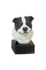 Staffordshire'i bullterjer, Staffy - maalitud kujuke, kuju, kuju, kunstniku valmistatud, kaubamärk Art-Dog