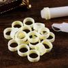 5/10 Pezzi Manicotti Stabilizzanti per Portacandele in Silicone, Previene lo Scivolamento e le Gocce di Cera, Stabilizza Candele Coniche e Cilindriche