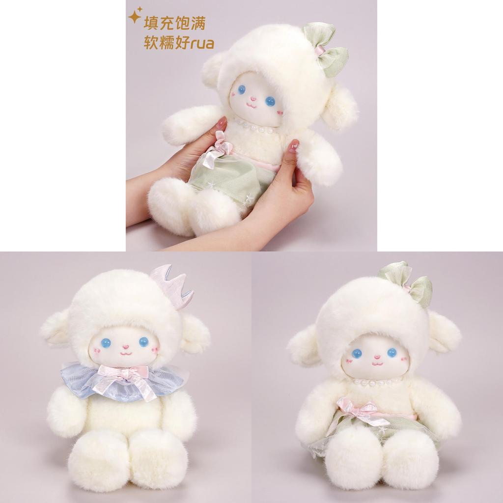Plush Ballet Sheep Toy With Butterfly Bow For Kids Playroom Decor