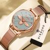 BINBOND Quartz Wristwatches For Women Luxury Luminous Waterproof Women's Watches Casual Little Bee Ladies Reloj For Female