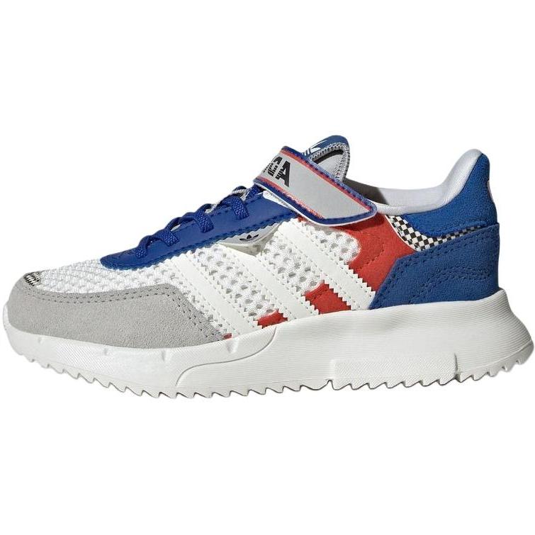 Adidas Originals Retropy F2 Fabric Comfortable Soft Low Top Casual Shoes Kids Sneakers Light-Gray Blue JS2477
